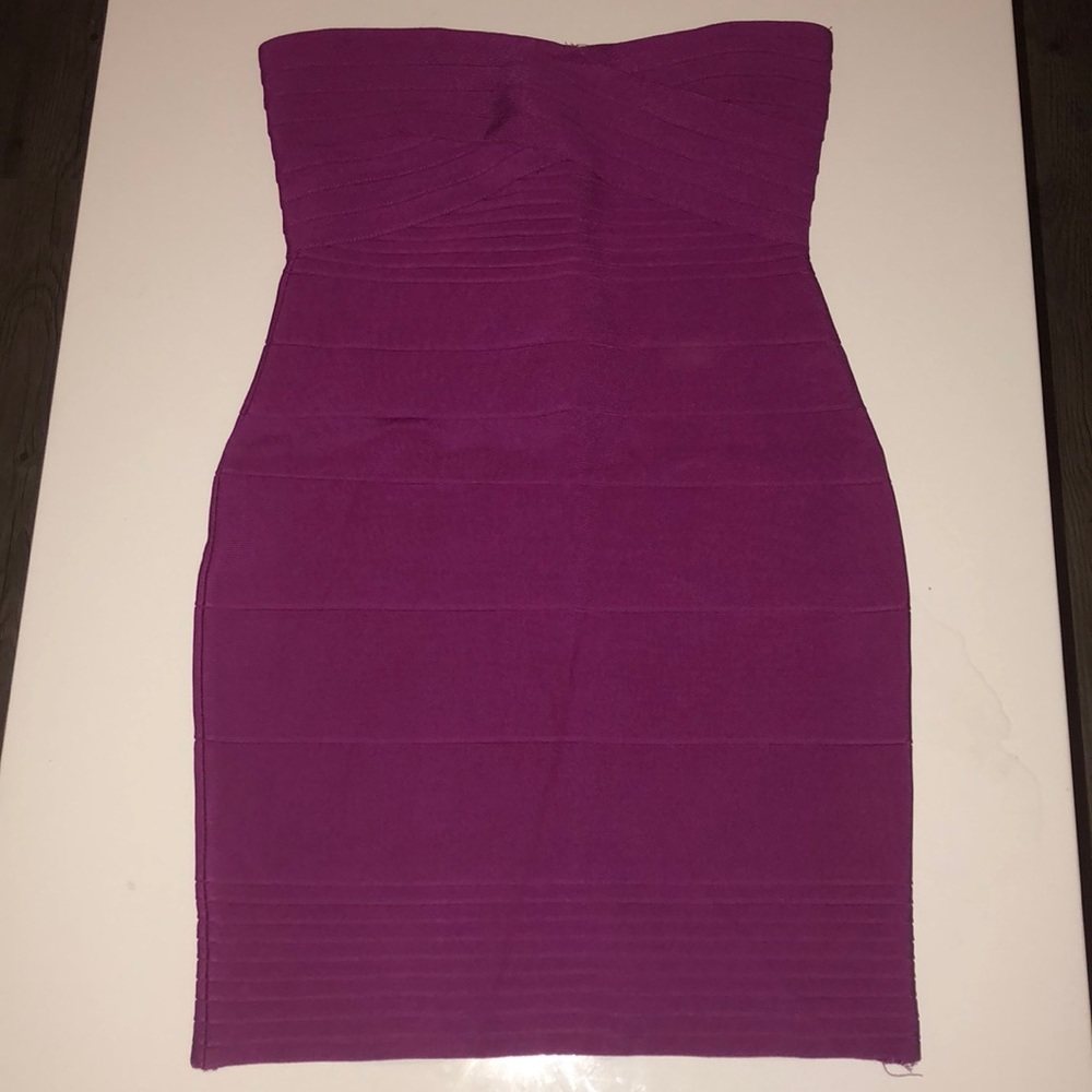 Purple Bandage Dress